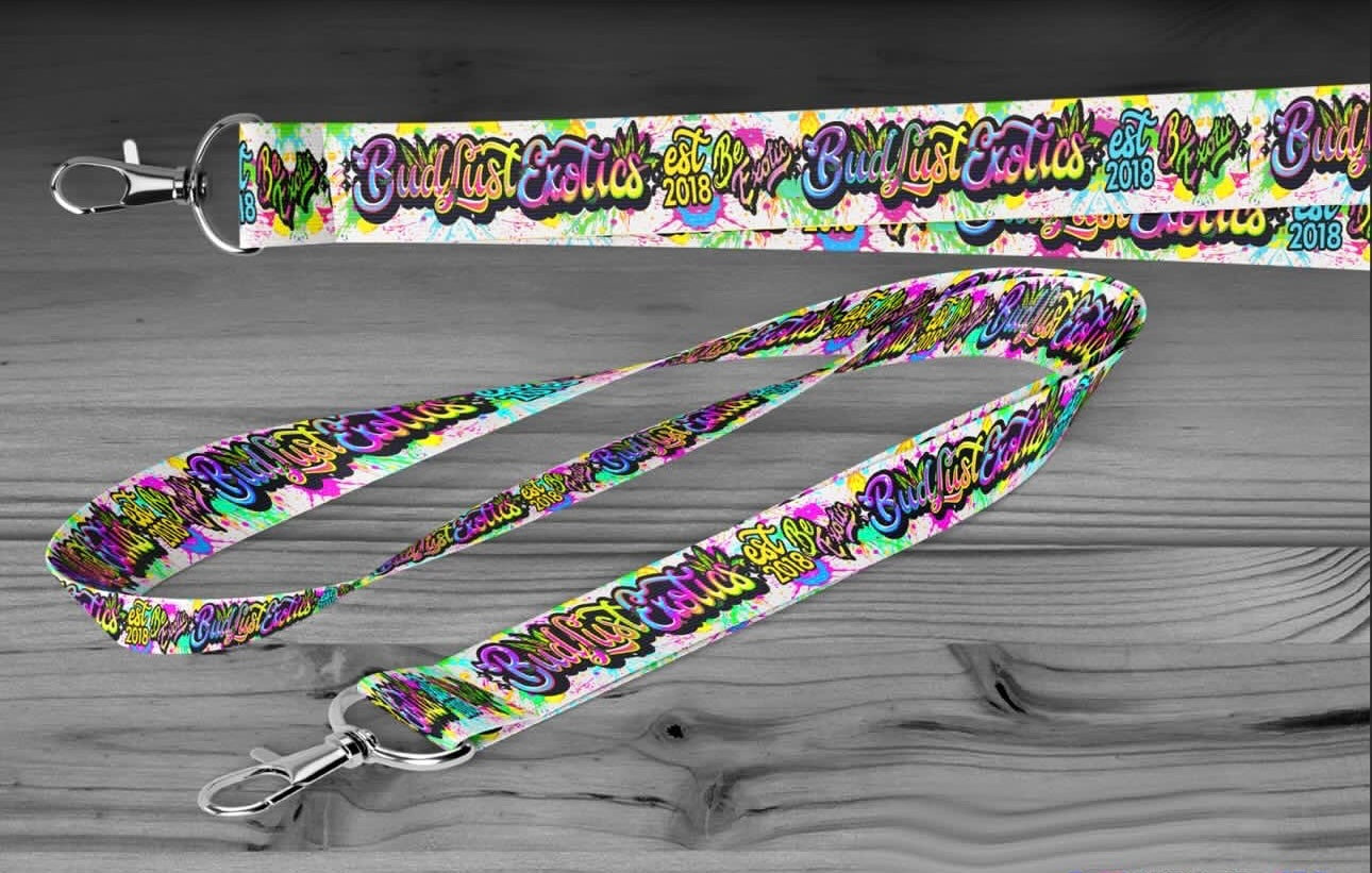Budlust Exotics 'Paint Splash" Lanyard